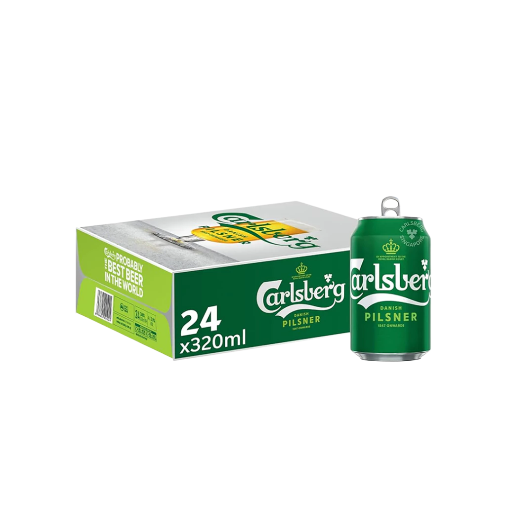 Carlsberg Danish Pilsner Beer Can Silver Assorted (24x320ml) - Image 2